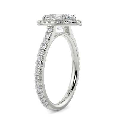 Halo Classic Oval Shape Ring