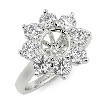 Halo Cluster Round Shape Ring