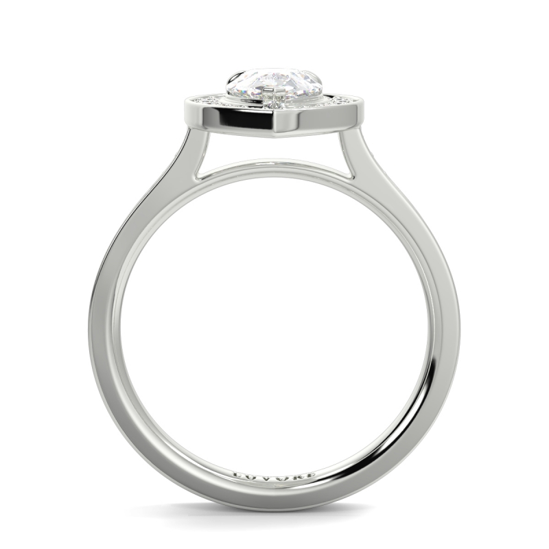 Halo Classic Pear Shape Ring