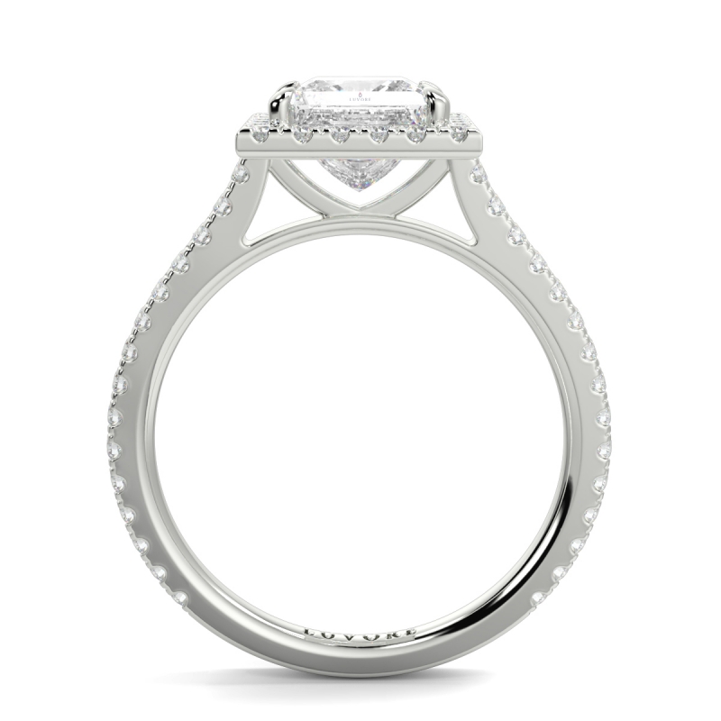 Halo Classic Princess Cut Shape Ring