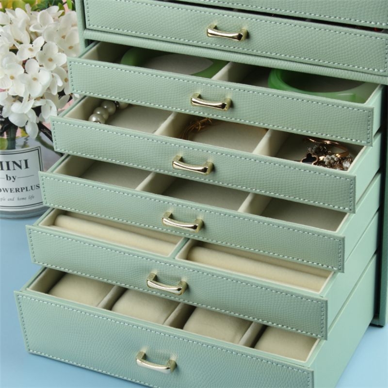 Large Luvore Jewellery Box Mint Green