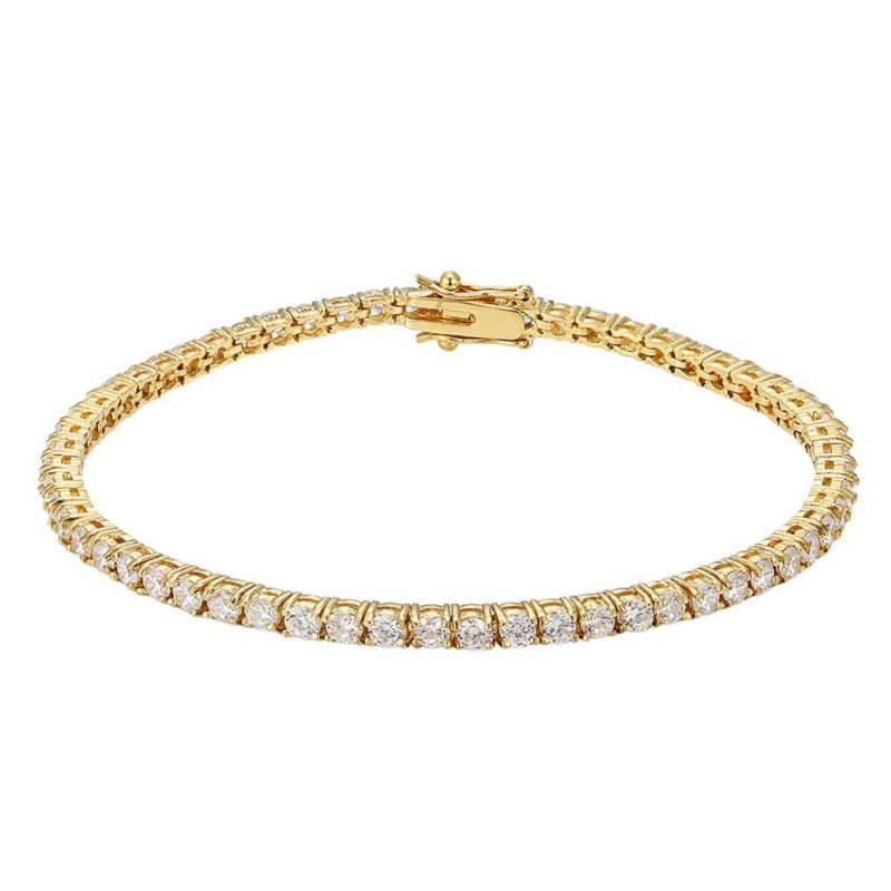 diamond tennis bracelet (round)