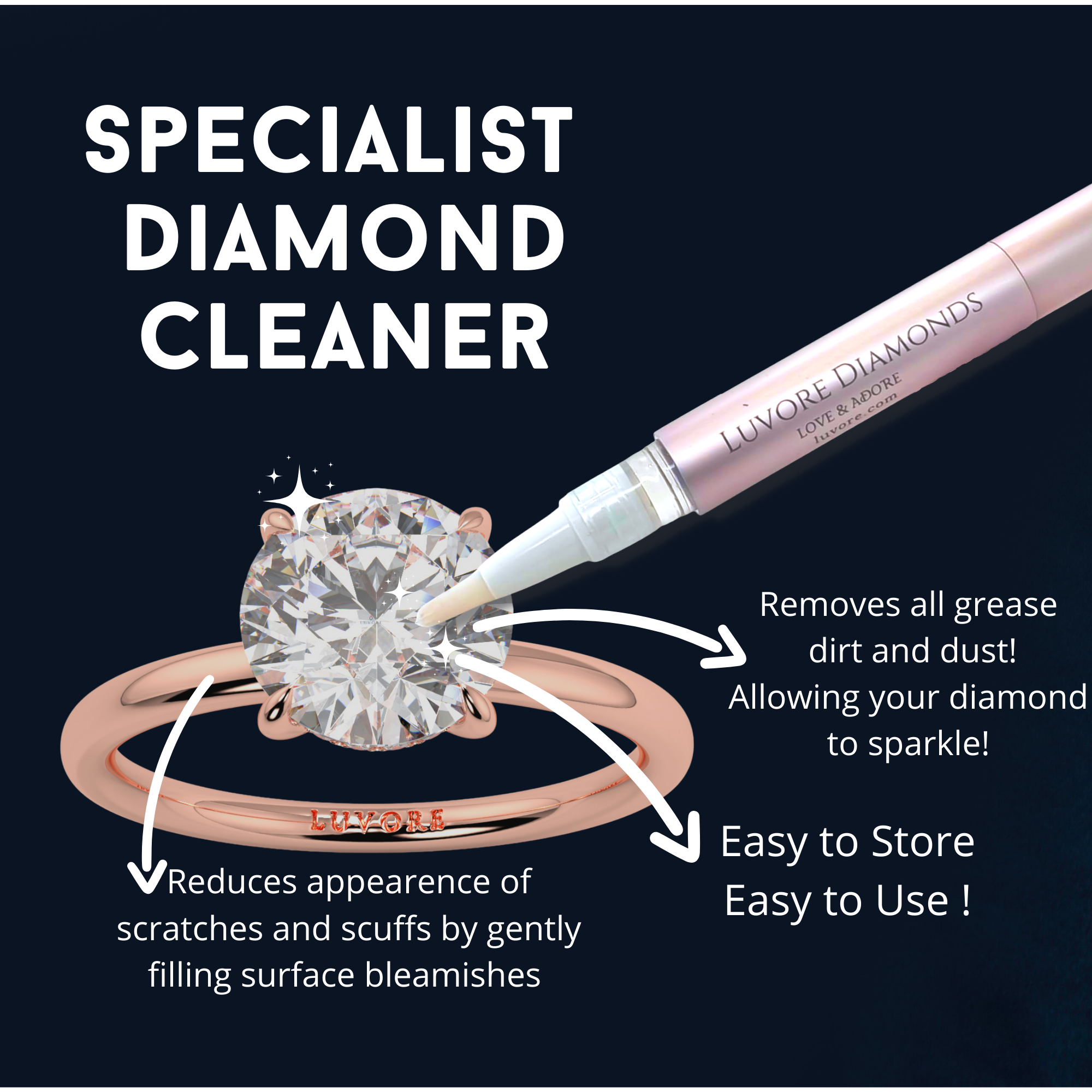 Luvore Diamond Cleaning Pen - Jewellery Cleaner