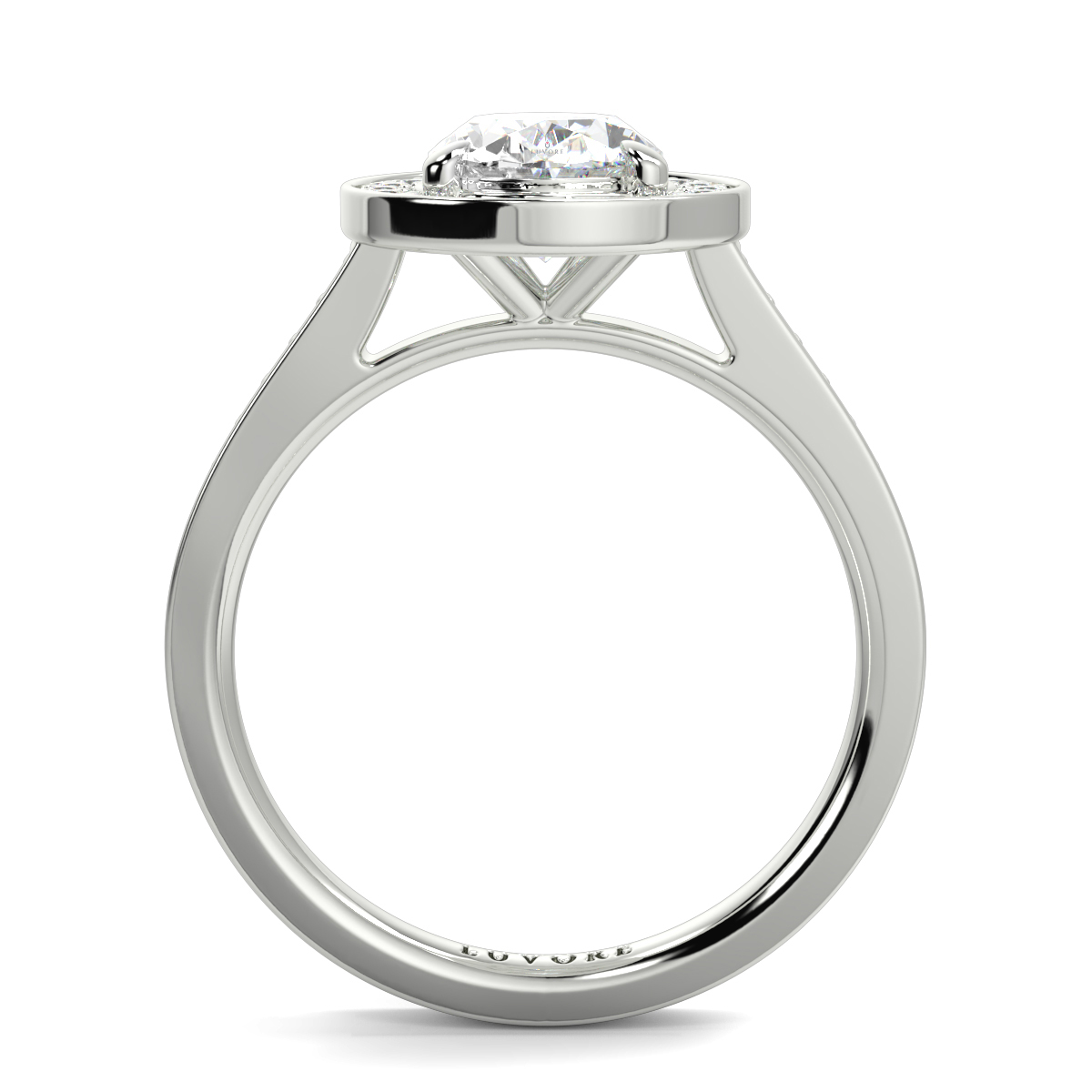 Halo Classic Oval Shape Ring