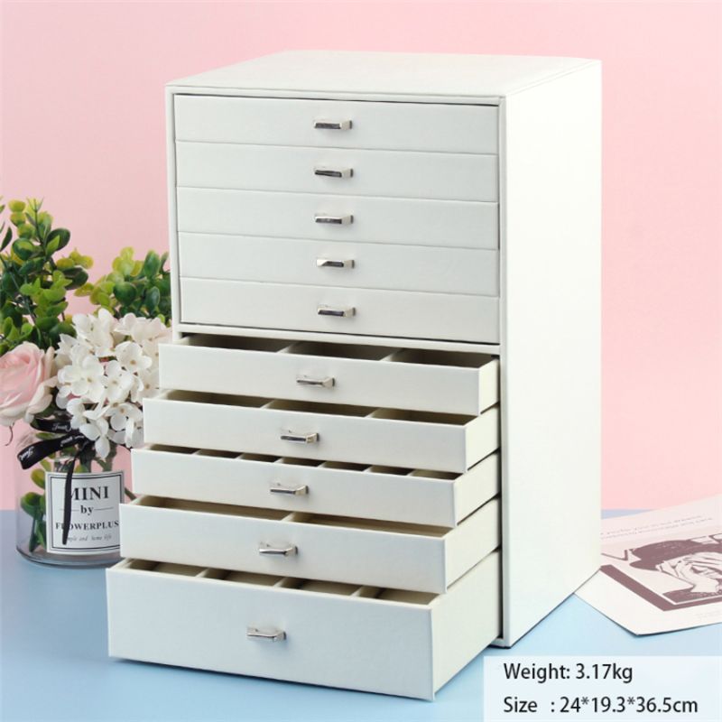 Large Luvore Jewellery Box White