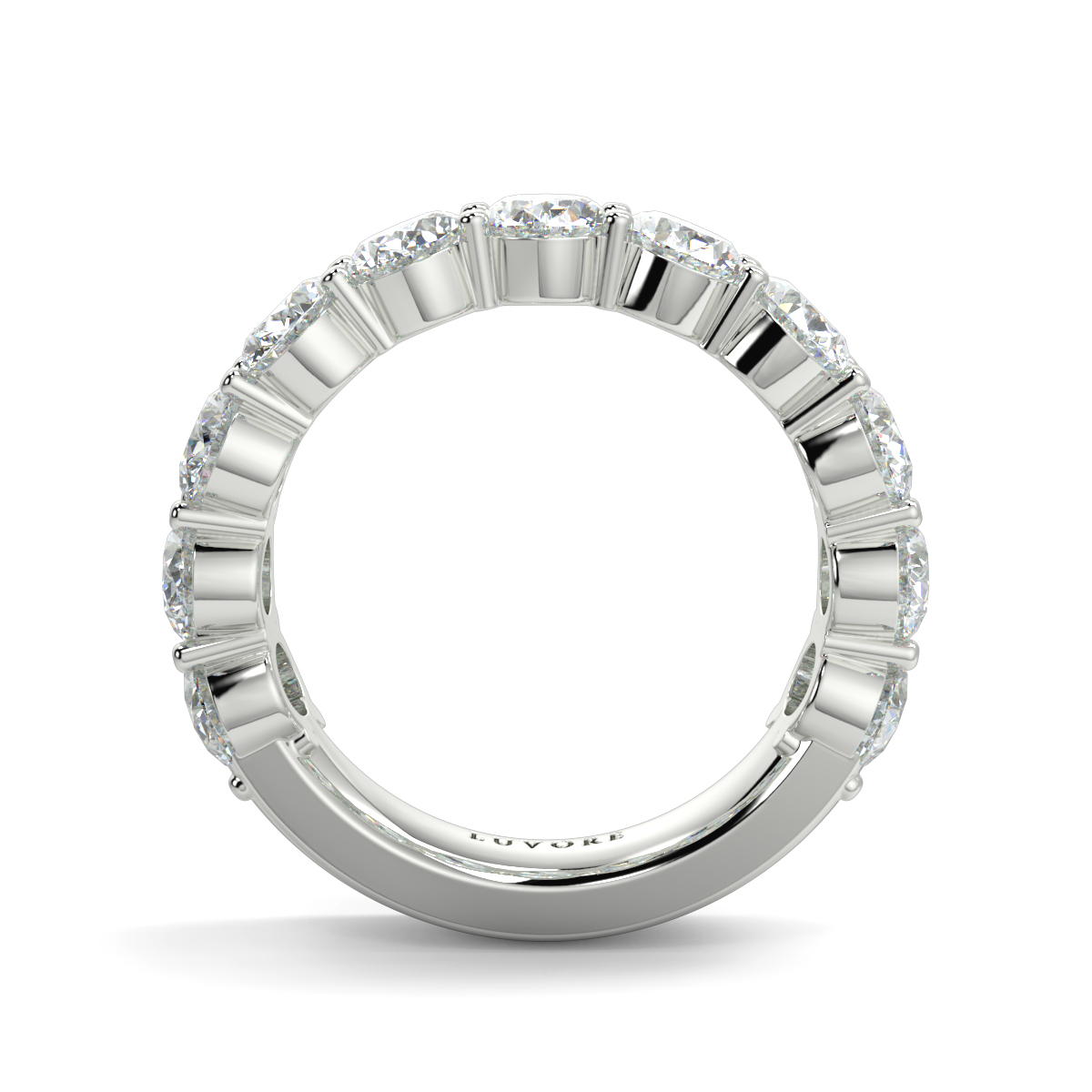 Diamond Oval Shape Ring Baguette Wedding Band Diamond Set